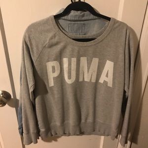 Grey Puma Crew neck size Large